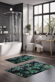 Mijölnir Juego de alfombrillas de baño CT-5308, 2 piezas, Multicolor